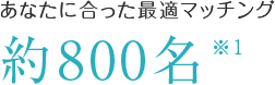 あなたに合った最適マッチング
